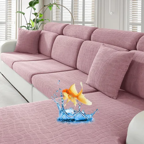 Vista 25 de MAXIJIN Fundas impermeables para cojín de sofá Fundas elásticas para asiento de sofá Fundas lavables, Fundas seccionales para cojines de exterior
