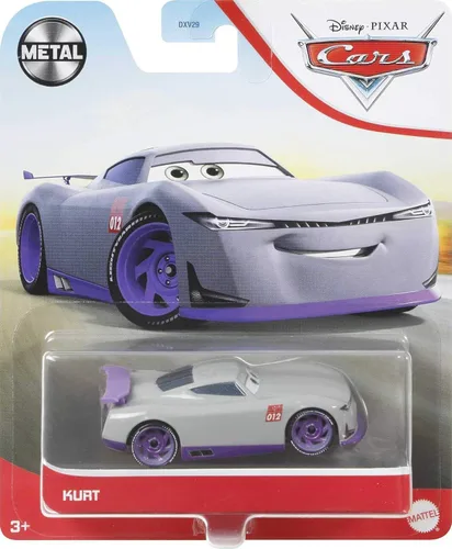 Vista 5 de Disney Cars Toys Kurt, miniatura, juguetes coleccionables de autos de carreras basados en autos, juguetes de películas, para niños de 3 años
