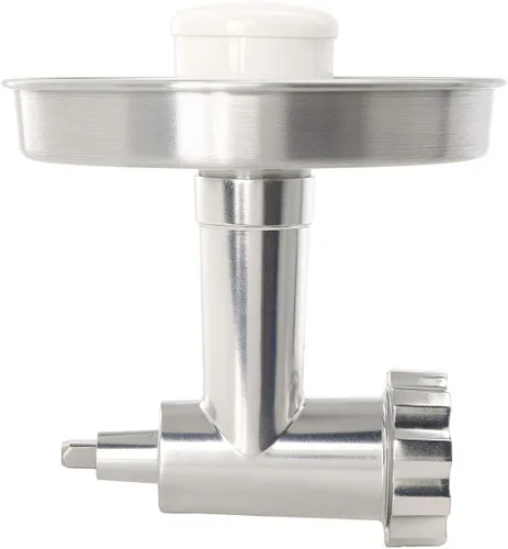 Vista 5 de Accesorio triturador de alimentos de metal Chef Choice para mezcladoras de pie KitchenAid., Plateado
