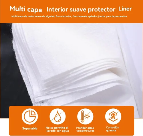 Vista 7 de Chaleco táctico de seguridad, ropa interior protectora antiapuñalamiento, tela impermeable + capa de cojín interior, para seguridad a prueba