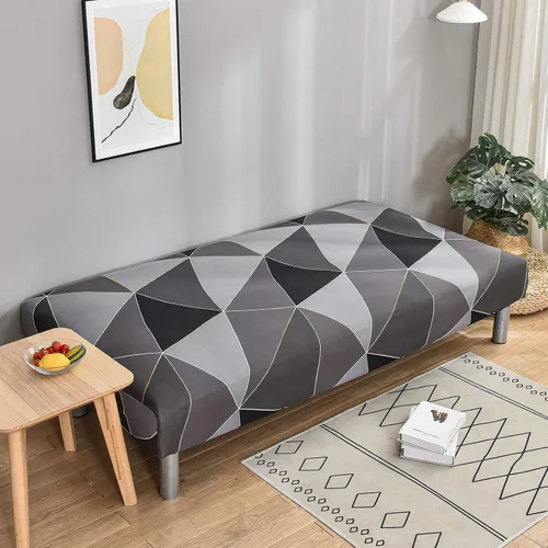 Vista 3 de MIFXIN - Funda elástica para futón sin brazos, funda plegable para sofá, protector de muebles elástico para sofá de 3 plazas plegable, futón sin
