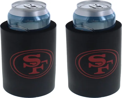 Vista 47 de Aislador para latas y botellas con logotipo de fútbol americano, enfriador de bebidas Huggie (Escudo/Logotipo Verde de Filadelfia (Eagles)) Escudo