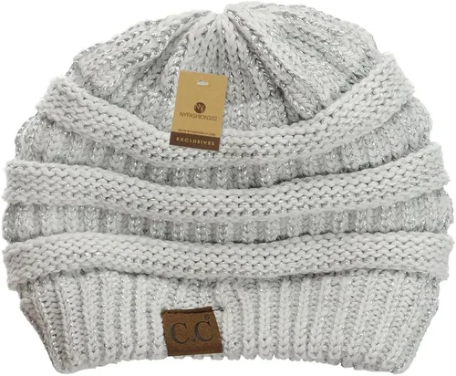 Vista 325 de C.C Trendy Warm Chunky Soft Stretch Cable Knit Beanie