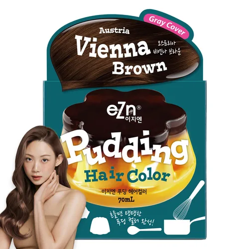 Vista 24 de eZn Tinte para el cabello con pudín (beige ceniza) - Tinte coreano