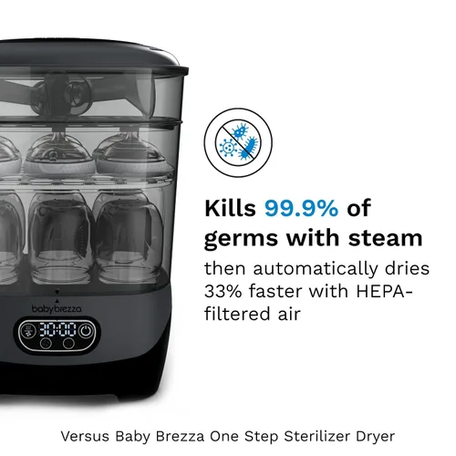 Vista 2 de Baby Brezza Esterilizador y secador de botellas avanzado: mayor capacidad