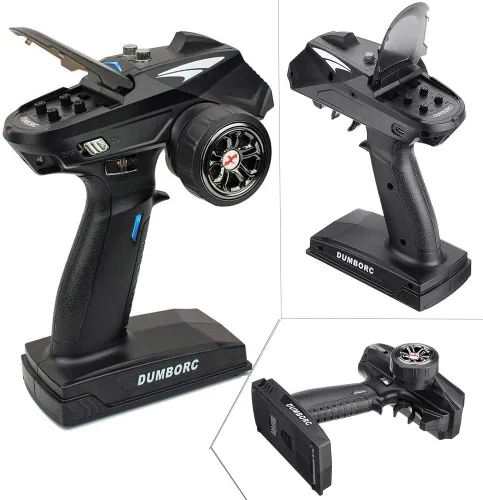 Vista 2 de X6 6 Canales Rc Transmisor y Receptor P6FG Con Giroscopio Integrado Modo Mixto Protección Fuera de Control Controlador Rc para Coche/Barco/Tanque a