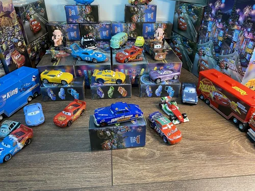 Vista 4 de Coches de juguete de carreras de fundición a presión, material de aleación de seguridad para niños, caja de color de belleza para tu hijo, regalos