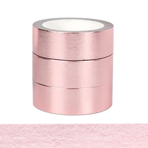 Vista 10 de NatSumeBasics 3 cintas Washi de lámina dorada metalizadas para manualidades 3 rollos de oro