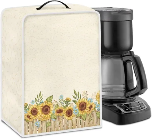 Vista 18 de DISNIMO Cubierta antipolvo para cafetera de mariposa azul, fundas para máquina de hacer café de cocina con mango superior, cubierta