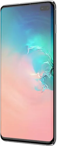 Vista 3 de Samsung Galaxy S10 + Plus 128 GB + 8 GB RAM SM-G975F/DS doble SIM, 6.4" LTE desbloqueado de fábrica, smartphone, modelo internacional (blanco prisma)