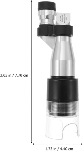 Vista 4 de ULTECHNOVO Telescopio monocular compacto, microscopio de bolsillo, Mini lupa monocular de mano, telescopios portátiles de bolsillo Mono-Scope
