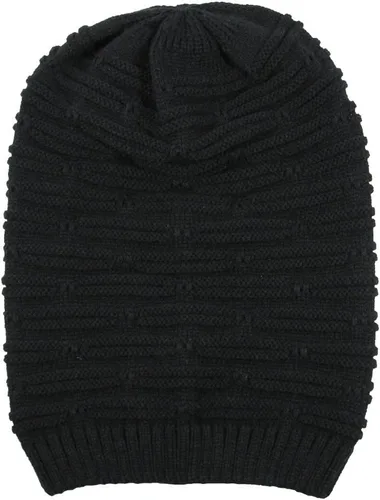 Vista 5 de RW Rasta Stretch Long Beanie Sombreros Negro