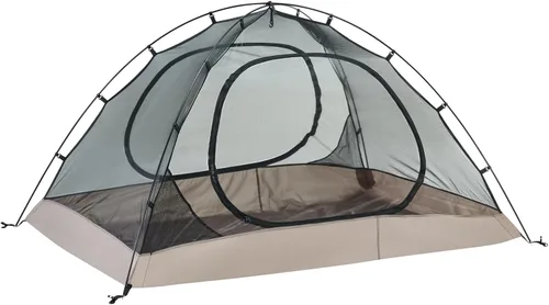 Vista 6 de Tienda de campaña domo ultraligera de doble capa impermeable para 2/4 personas de 4 estaciones para mochileros – Configuración fácil,