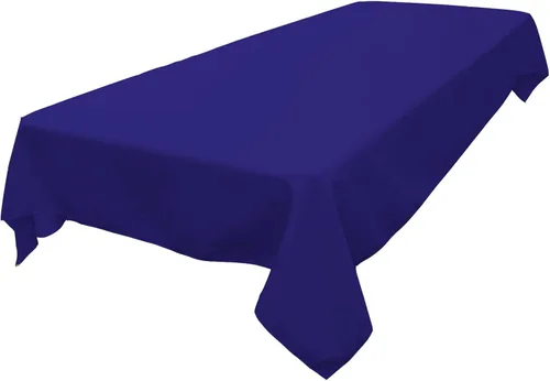 Vista 228 de LA Linen Mantel rectangular lavable de popelín de poliéster, resistente a las manchas y a las arrugas, cubierta de mesa 60x84, mantel de tela
