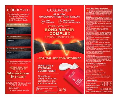 Vista 2 de Revlon Colorsilk Beautiful Color, Natural Blue Black [12] 1 ea (paquete de 6)
