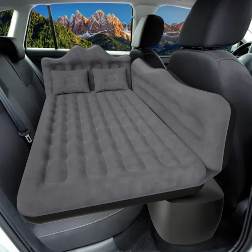 Vista 10 de colchón de aire para coche, colchón inflable para SUV y camión, colchón de aire para asiento trasero, cama inflable para camping, colchón de aire