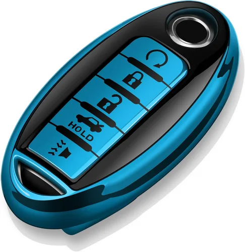 Vista 10 de Tukellen Compatible con Nissan - Funda para llavero de TPU suave para Infiniti X-Trail Rogue Altima Quest Pathfinder Sentra Patrol CIMA Fuga Armada