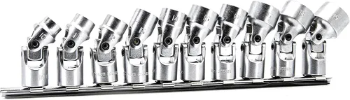 Vista 7 de Genius Tools Juego de dados de mano universales Dr. Metric de 10 piezas de 3/8 pulgadas (12 puntos) - US-310M