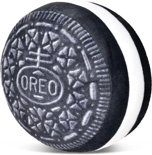 Vista 3 de iscream Oreo and Milk - Juego de almohadas de 10.5 x 6.25 pulgadas con mini almohada de galletas Oreo