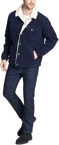 Vista 2 de Levis - Chaqueta de pana de sherpa estilo camionero para hombre