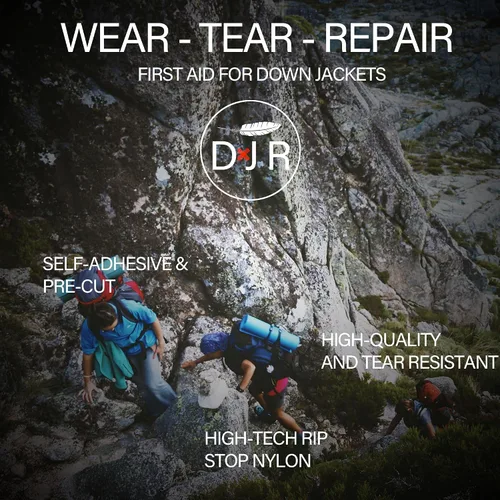 Vista 7 de Kit de parches de reparación autoadhesivos impermeables – Solución de 30 segundos para chaquetas de plumón, tiendas de campaña, sacos de dormir
