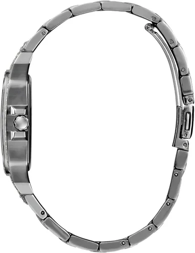 Vista 3 de GUESS US - Reloj cuadrado multifunción para mujer plateado