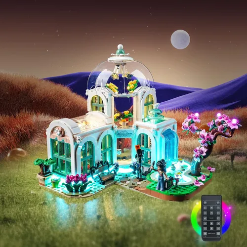 Vista 5 de BrickBling Luz LED compatible con Lego Friends 41757 Botanical Garden Building (sin modelo, solo luces), kit de iluminación de versión de control