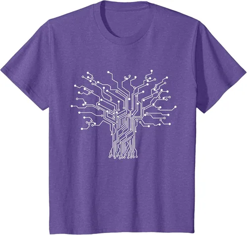 Vista 51 de Electronics Technician Binary Tree - Electrical Engineer T-Shirt Asphalt Grey