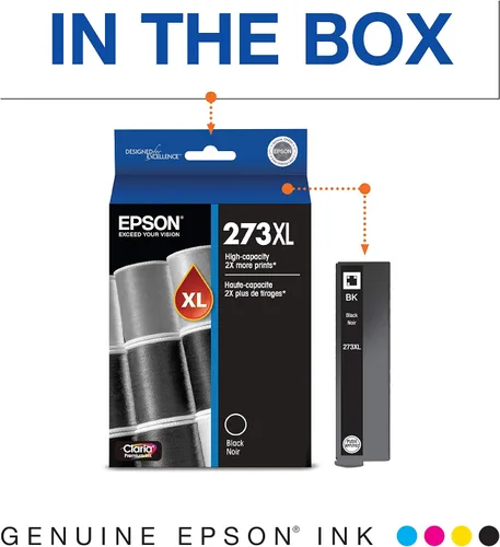 Vista 2 de EPSON Tinta Claria de alta capacidad 273 (T273XL020-S) funciona con Expression Premium XP-520, 600, 610, 620, 800, 810, 820