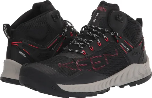 Vista 7 de KEEN Nxis Evo - Botas de senderismo impermeables de altura media para hombre, Imáncobalto brillante