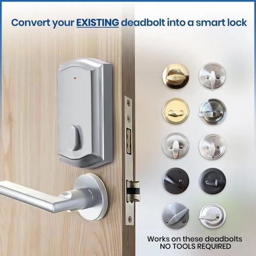 Vista 12 de Cerradura de puerta remota inteligente para cerrojo existente, se instala en 30 segundos, disfruta de una entrada automática sin llave