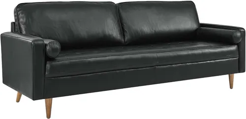 Vista 3 de Modway Valour, sofá de 88 pulgadas, negro