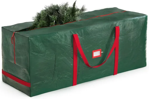 Vista 10 de Zober - Bolsa de almacenamiento para árbol de Navidad - Se adapta a árboles artificiales de 7.5 pies - Bolsa de árbol de Navidad de plástico Gris