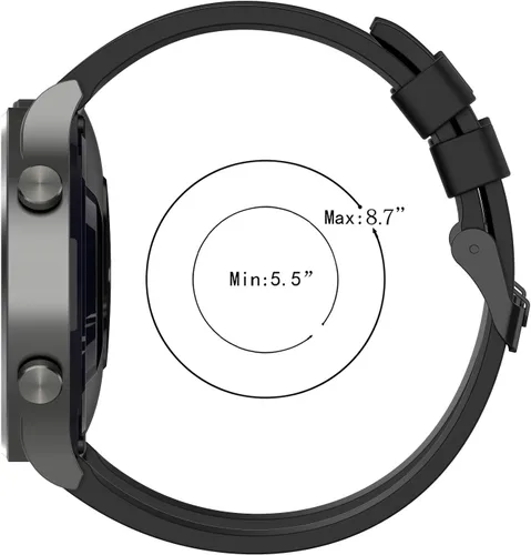 Vista 3 de FitTurn Correa compatible con Wahoo ELEMNT Rival Correas de repuesto de silicona para reloj inteligente Wahoo ELEMNT Rival Running/Multisport