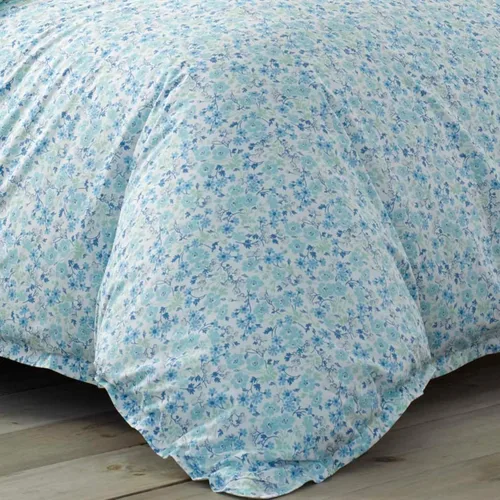 Vista 6 de Laura Ashley - Juego de funda de edredón tamaño individual, ropa de cama reversible de algodón con funda a juego, ropa de cama de algodón ligero