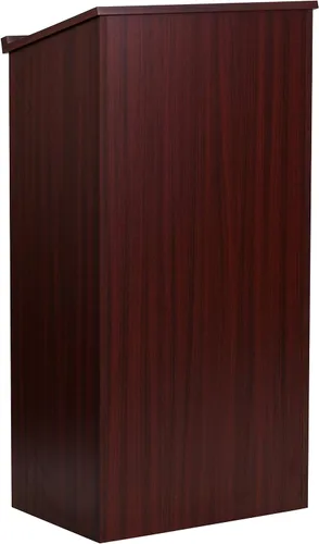 Vista 6 de Flash Furniture Atril de pie Mysta en caoba