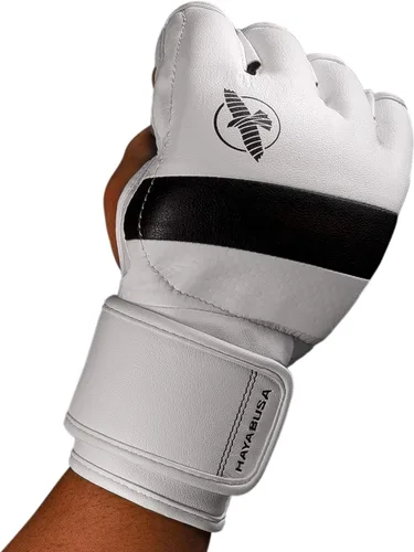 Vista 2 de Hayabusa T3 - Guantes de boxeo Pro Style MMA de 4oz para hombres y mujeres Blanco/Negro