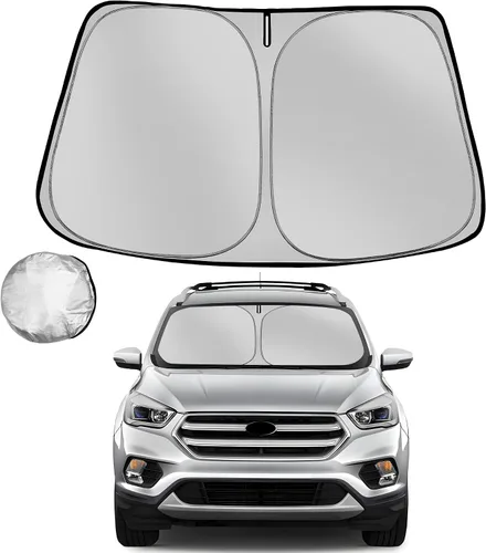 Vista 18 de [Usado] Parasol para parabrisas Che-vrolet/Chevy Silverado 1999-2006 plegable para ventana delantera de automóvil, bloquea los rayos UV y el calor
