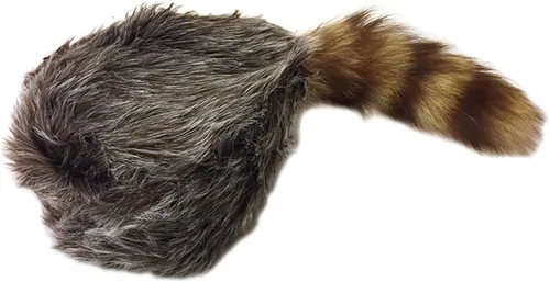 Vista 2 de Nekid Cow USA Authentic Davy Crockett Daniel Boone - Gorra de cola real, tamaño grande