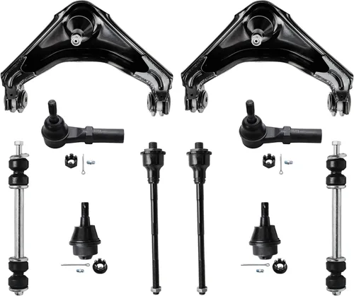 Vista 220 de Detroit Axle - Kit de suspensión delantera de 10 piezas para Chevrolet Trailblazer GMC Envoy 2004-2007 2005 2006 Soportes de brazo de control