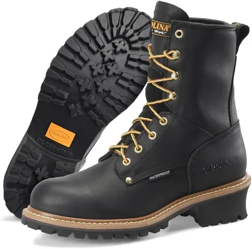 Vista 8 de Carolina - Botas estilo leñador para hombre (20 cm).