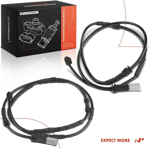 Vista 9 de A-Premium Sensores de desgaste de pastillas de freno de disco delanteras y traseras compatibles con BMW Serie F25 X3 2011-2017, Serie F26 X4