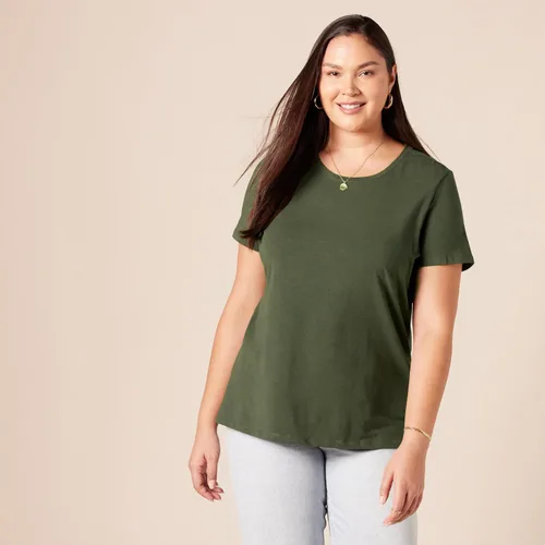 Vista 217 de Amazon Essentials Women's Regular-Fit Short-Sleeve Crewneck T-Shirt
