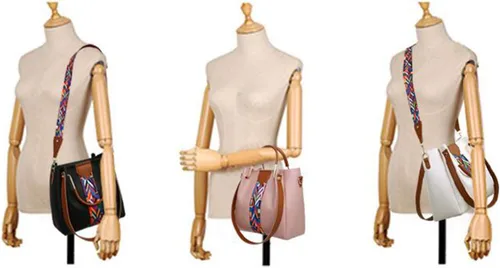 Vista 6 de Bolso de mano y bolso de mano para mujer, bolso de mano con asa superior, bolso de hombro de poliuretano, portatarjetas de embrague de 4 piezas
