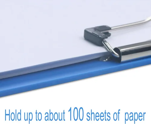 Vista 5 de Acocony Portapapeles de 11 x 17 pulgadas, con regla, portapapeles extra grande, clip de perfil bajo, 11 x 17 pulgadas, plástico azul, paquete de 1