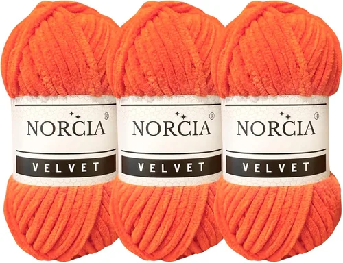 Vista 54 de Hilo de Terciopelo Suave Chenille para Ganchillo Super Voluminoso (100g-3.50oz) (68m-74.3 yds) Hilo para Manta de Bebé para Tejer Amigurumi Hilo