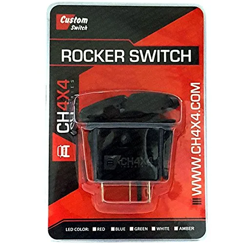 Vista 4 de CH4 X 4 Rocker Switch V2 Aire Compresor Símbolo, Rojo