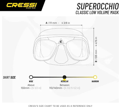 Vista 5 de Cressi Máscara de apnea Superocchio