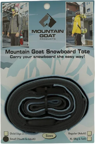 Vista 2 de Mountain Goat Mochila de snowboard para hacer senderismo con manos libres, mochila de esquí ligera, correa de hombro compacta para llevar tabla