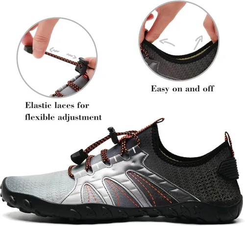 Vista 3 de Tenis impermeables para hombres y mujeres descalzo calcetín acuático de secado rápido para usar al aire libre calzado deportivo para kayak canotaje